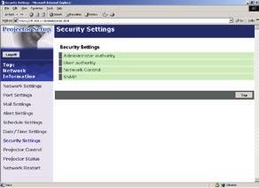 설정 Security Settings 패스워드와기타시큐리티설정을표시하고구성합니다. Administrator authority 관리자 ID 와패스워드를구성합니다. Administrator ID Administrator Password Re-enter Administrator Password 관리자 ID 를구성합니다.