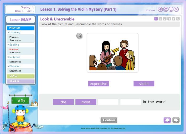 [Preview] Spelling >>Phrases / Sentences 학습활동 1 Look & Read 학습활동 2 Look &