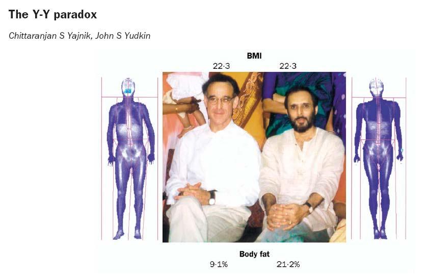 The two authors share a near identical BMI, but as DEXA shows the right author has substantially more body fat than the left
