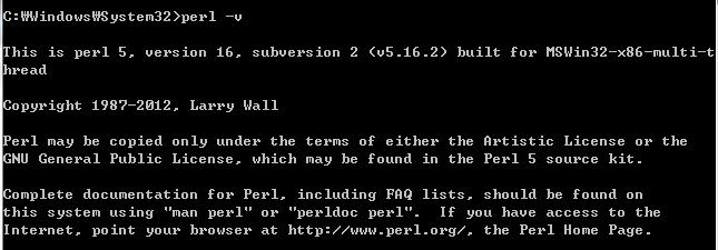 Windows Perl 배포판을이용한설치방법 Windows 홖경의 Perl 배포판은 ActiveState Perl(http://www.activestate.