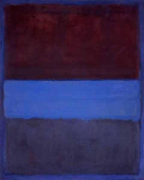 61 (Rust and Blue), 1953,