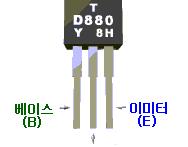 [ 직류증폭을할수없게되는주파수 ( 트랜지션주파수 )] 항목 2SC1815 2SD880 Vceo(V) 50 60 Ic(mA) Pc(mW) hfe 150 400 70~700 3A 30W 60~300 ft(mhz) 80 3 2.