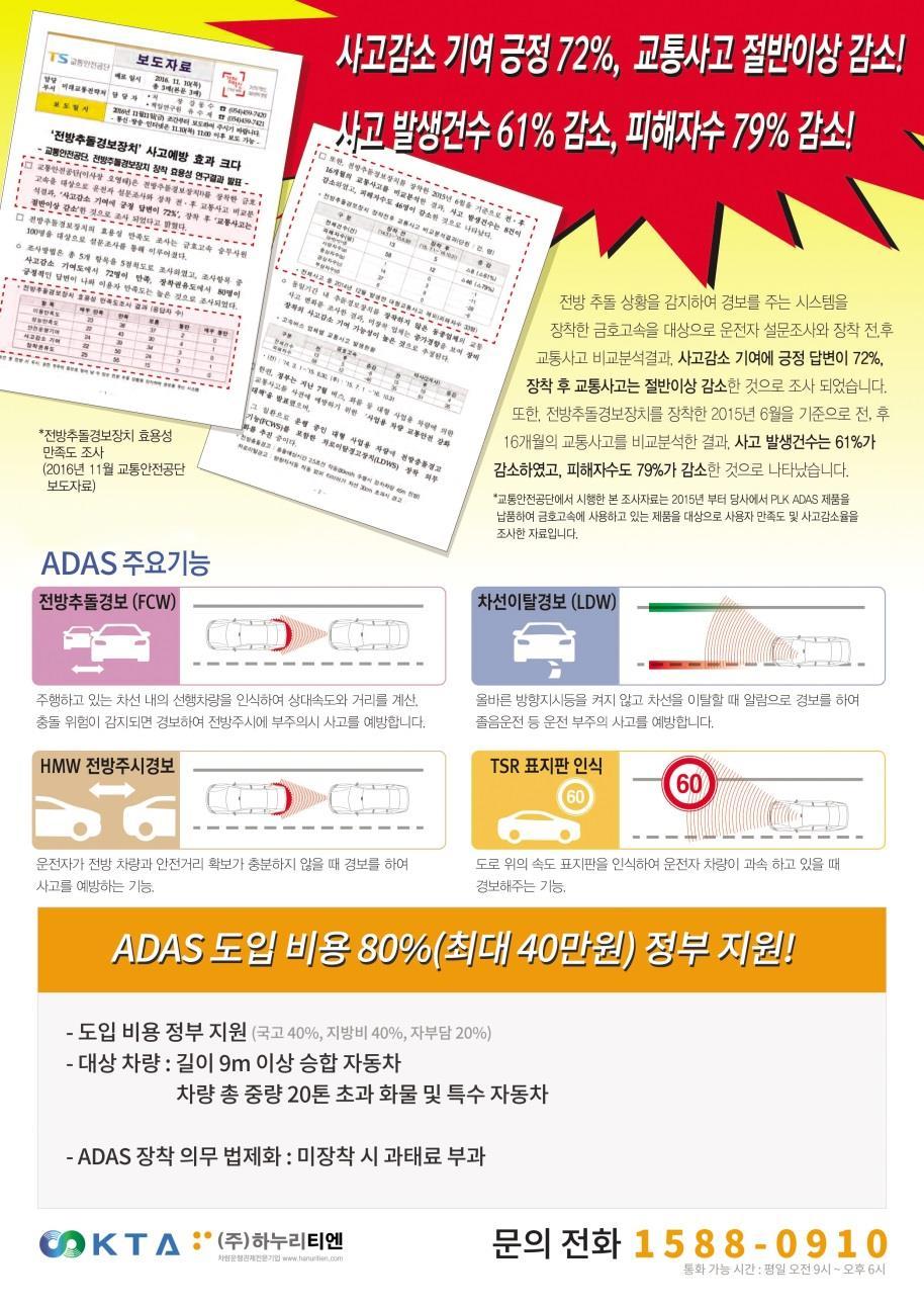 11. ADAS 관제서비스 (1/2) ADAS 판매제품 ADAS 단말기는유럽