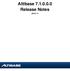 Altibase Release Notes ( )