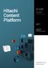 Hitachi Content Platform 클라우드 & 소프트웨어정의클라우드오브젝트플랫폼 Hitachi Content Platform Hitachi Data Ingestor Hitachi Content Platform Anywhere REVISION NO