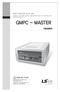 차례 1. 내용물확인 GMPC-MASTER GMPC-MASTER 프로그램 CD GMPC-MASTER 개요 주의사항 전원투입전점검사항 사양 일반규격