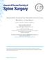 Journal of Korean Society of Spine Surgery Sequestrated Intradural Disc Herniation Around Couns Medullaris - A Case Report - Jaewon Lee, M.D., Wan-Sik