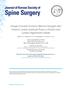 Journal of Korean Society of Spine Surgery Change of Lumbar Isometric Extensor Strengths after Posterior Lumbar Interbody Fusion in Patients with Lumb