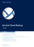 Acronis Backup Advanced (Cloud)