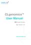 CLgenomics TM User Manual App Version 1.51 Windows and Mac OS X ( 주 ) 천랩서울특별시관악구관악로 1 서울대학교유전공학연구소 동 307 호 Tel: Fax: