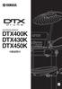 DTX400K/DTX430K/DTX450K Owner’s Manual