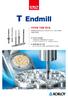 T Endmill 치아보철가공용엔드밀 치아보철소재 (Zirconia, Titanium, Co - Cr, Wax, PMMA) 가공용엔드밀 PC2510 / ND3000 피삭재별재종최적화를통한공구성능향상 ( PC2510 : Titanium, Co - Cr ND3000 : Z