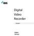 Digital Video Recorder 간편설명서 TDR820 TDR1640