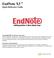 EndNote X3 Quick Reference Guide Copyright 2009 The Thomson Corporation Thomson Scientific customers are hereby granted permission to make copies of t