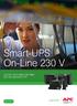 Smart-UPS On-Line 230 V UPS apc.com/kr