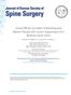 Journal of Korean Society of Spine Surgery Clinical Efficacy and Safety of Radiofrequency Ablation Therapy with Cement Augmentation for a Metastatic S
