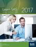 Learn SAS Training Certification Books 2017 Grow With Us sas.com/korea/training