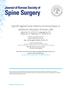 Journal of Korean Society of Spine Surgery Specific Sagittal Curve Patterns of Cervical Spine in Adolescent Idiopathic Scoliosis (AIS) Sang Min Lee, M