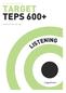 Get your target right with TARGET TEPS 600+ 링구아포럼연구소지음 주인영 정회진 LISTENING