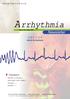 대한순환기학회부정맥연구회 Arrhythmia Vol.2, No.1 Mar 2001 Newsletter 심방성부정맥 Atrial Arrhythmia Contents 부정맥과가까워지려면 2 퀴즈 / 부정맥연구회소식동정 3 퀴즈해설 4, 5 증례토의 6, 7 주관 : 순환기