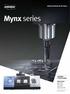Mynx series Mynx series Mynx 5400 Mynx 6500 Mynx 7500 Mynx 9500 ver. KO SU 1 / 1